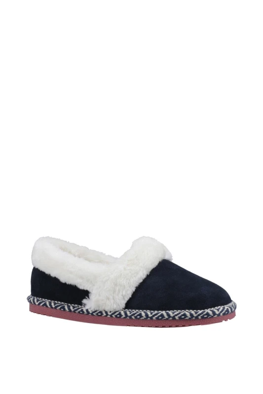 Image of Hush Puppies 'Ariel' Classic Slippers Navy female
