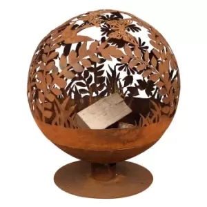 image of Fallen Fruits Fancy Flames Globe Laser Cut Meadow Fireglobe