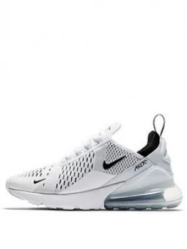 Image of Nike Air Max 270 - White , White/Black, Size 6, Women