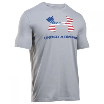 image of Urban Armor Gear Sportstyle Logo T Shirt Mens - Grey/USA