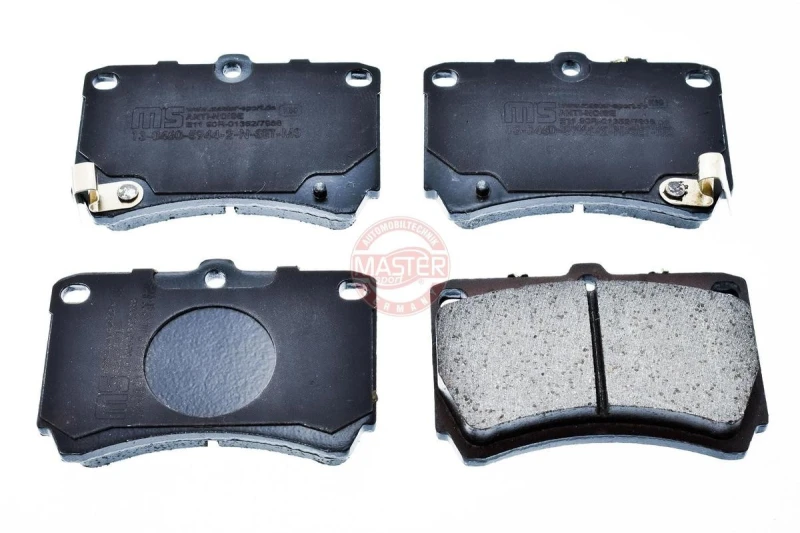 Image of MASTER-SPORT 13046059442N-SET-MS Brake pad set Premium Front Axle, with acoustic wear warning, with anti-squeak plate Brake Pad Set,disc brake (402)