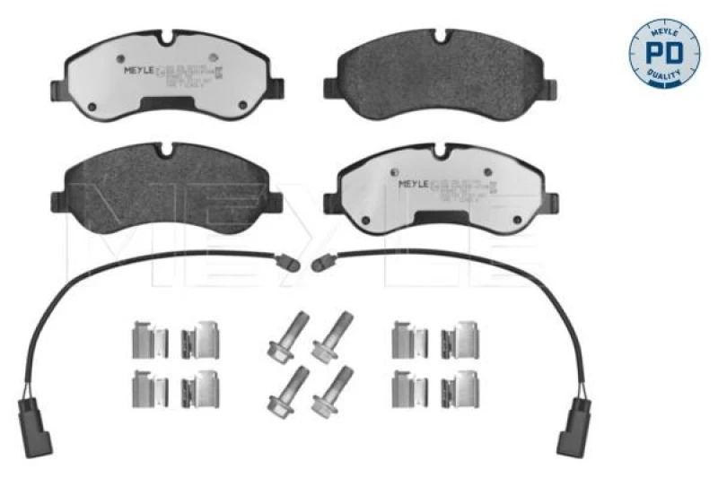 Image of Brake pad set MEYLE 025 256 0217/PD