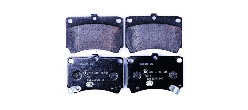 Image of HELLA Brake pad set HELLA 8DB 355 016-431