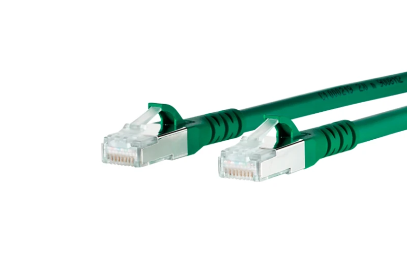 Image of METZ CONNECT 1308451055-E networking cable Green 1m Cat6a S/FTP (S-ST