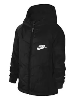 Image of Boys, Nike Older Filled Jacket - Black, Size S=8-10 Years