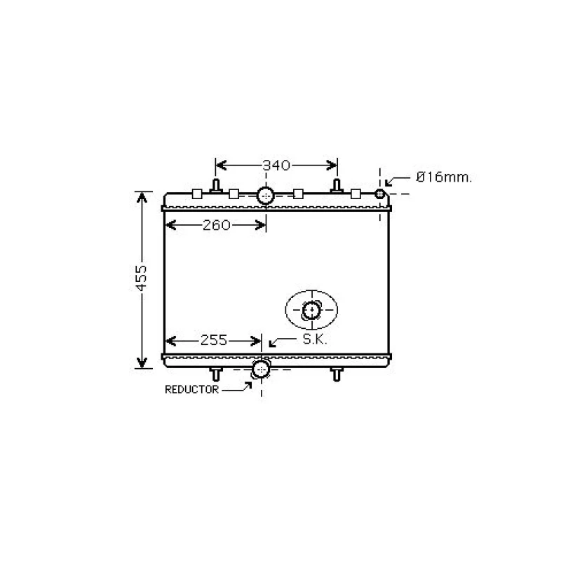 Image of Engine radiator DIEDERICHS DCM2816