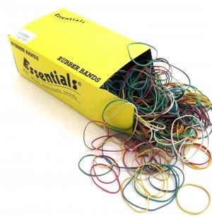 image of Value Box Of Rubber Bands Assorted 454g