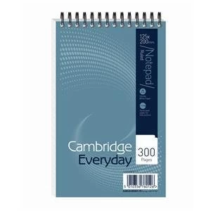 Original Summit 200x125mm Notebook Wirebound Headbound Ruled 60gsm 300 Pages Pack of 5