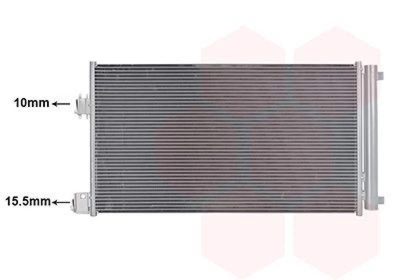 Image of VAN WEZEL Air conditioning condenser VAN WEZEL 15015702