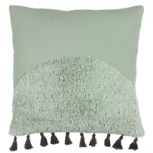 image of Radiance Tufted Boho Cushion Eucalyptus