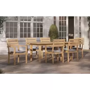 image of Out&out Original - out & out Raleigh Teak Outdoor Dining Set- 6 Seater