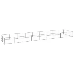 Image of Vidaxl Dog Kennel Silver 18 M Steel