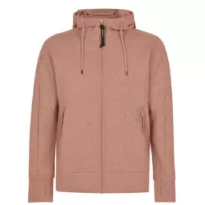 Image of CP COMPANY Goggle Full Zip Hoodie - Pink