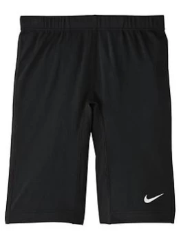 Image of Boys, Nike Swim Poly Solid Jammer Shorts - Black, Size 12-13 Years=L