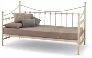 Image of Serene Marseille 3ft Single Ivory Metal Day Bed Frame