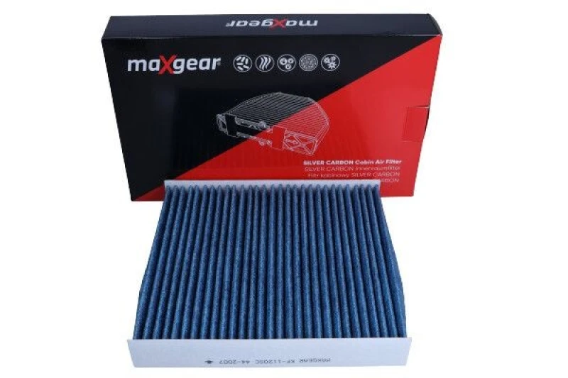 Image of MAXGEAR 26-1901 Pollen filter SILVER CARBON with anti-allergic effect Filter,interior air (424)