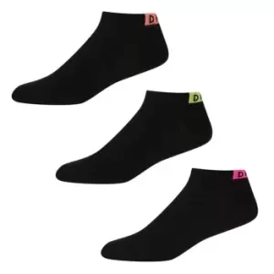 image of DKNY 3 Pack of Liner Socks Womens - Black