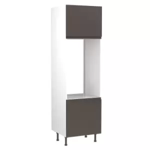 Image of KitchenKIT J-Pull 60cm Double Oven Unit- Gloss Graphite