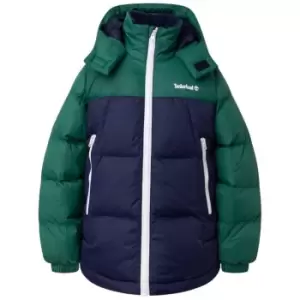 Image of Timberland Padded Logo Jacket - Green