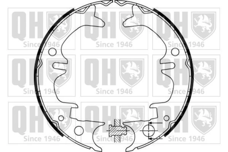 Image of QUINTON HAZELL Handbrake shoes QUINTON HAZELL BS1133