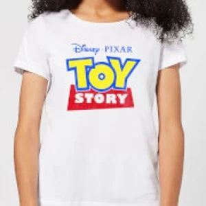 Image of Toy Story Logo Womens T-Shirt - White - 3XL