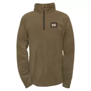 Image of Caterpillar Mens Concord Fleece Pullover (S) (Moss)