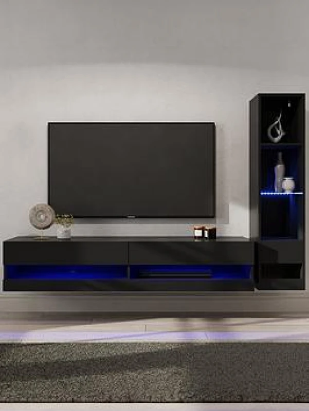 Image of GFW GFW Galicia 2 Piece Furniture Set with 150cm - Black
