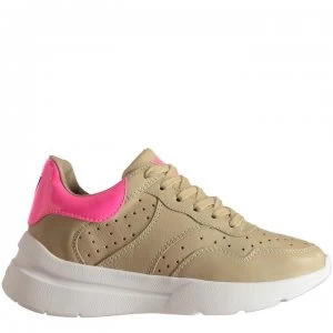 Image of Guess Minca Trainers - Natural/Pink