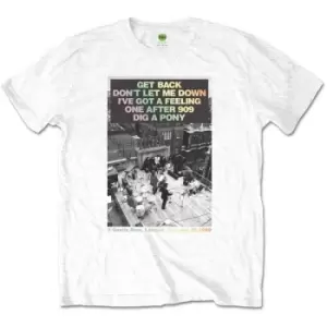Image of The Beatles - Rooftop Songs Gradient Unisex XX-Large T-Shirt - White