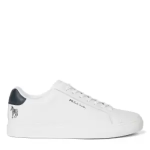 Image of Paul Smith Rex Zebra Logo Trainers In White - Size 11