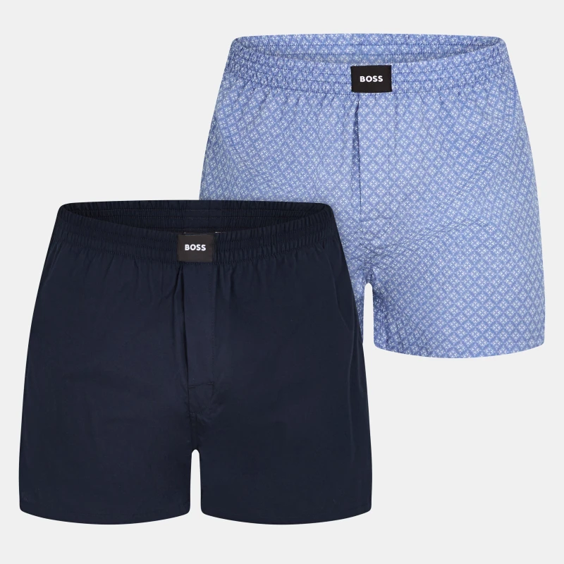 Image of Boss Mens Exclusive Trunks Navy/Blue 530 male Small