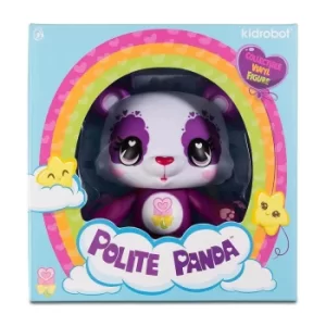 image of Kidrobot Care Bears Polite Panda 6 1/2 Inch Vinyl Figure