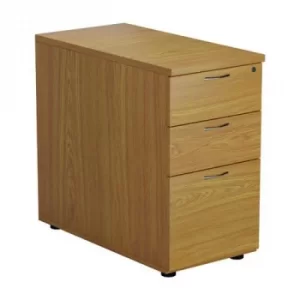 image of First Desk High 3 Drawer Pedestal 800mm Deep Nova Oak TESDHP3800NOFR