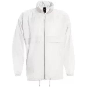Image of B&C Sirocco Mens Lightweight Jacket / Mens Outer Jackets (XL) (White)
