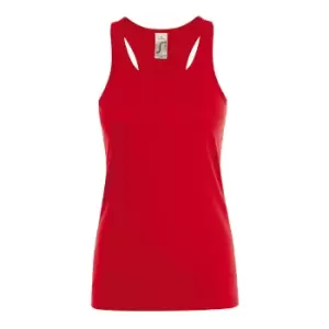 Image of SOLS Womens/Ladies Justin Sleeveless Vest (L) (Red)