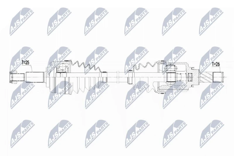 Image of NTY Drive shaft NTY NPW-RE-113
