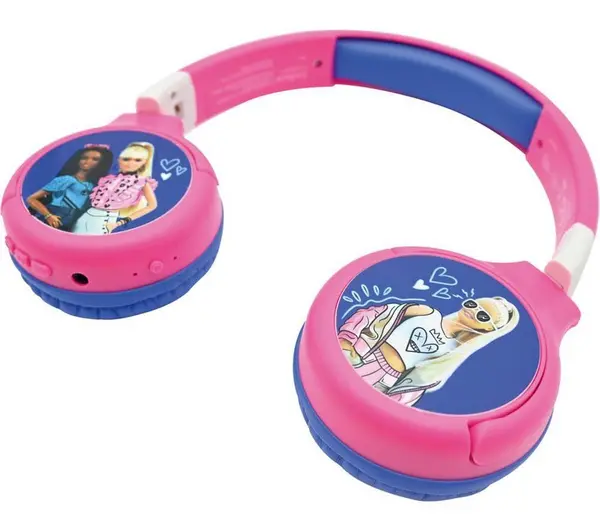 image of Lexibook Barbie HPBT010BB Wireless Bluetooth Kids Headphones