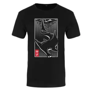 Image of Unorthodox Collective Mens Oriental Shark Premium T-Shirt (Large (40-42in)) (Black)