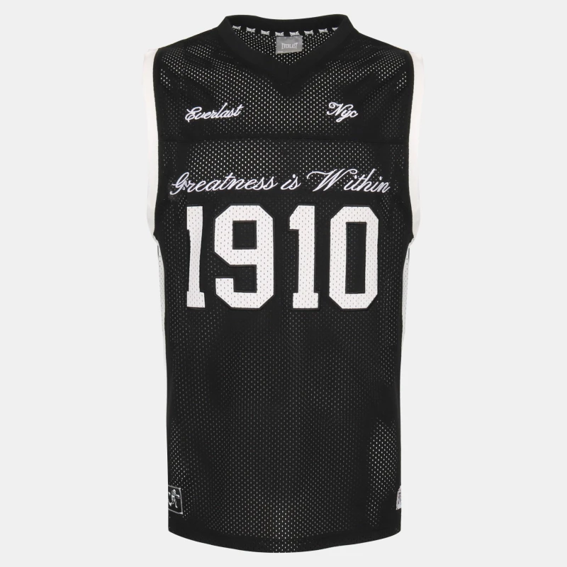 Image of Everlast Mens BBall Top Oversized Fit Short Sleeve Performance T-Shirt Black male S