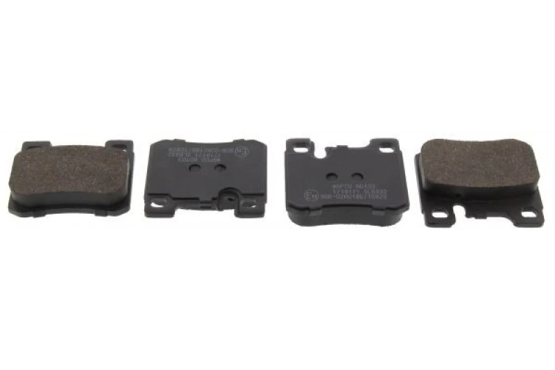 Image of MAPCO 6409 Brake pad set Rear Axle, prepared for wear warning indicator Brake Pad Set,disc brake (402)