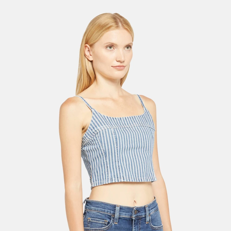 Image of Levis Womens Jadine Denim Cami Vest Mischa Stripe female 14 (L)