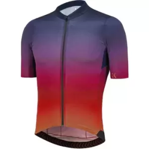 Image of Kalf Flux Print Mens Short Sleeve Jersey - Blue