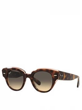 Image of Ray-Ban Roundabout Sunglasses - Havana