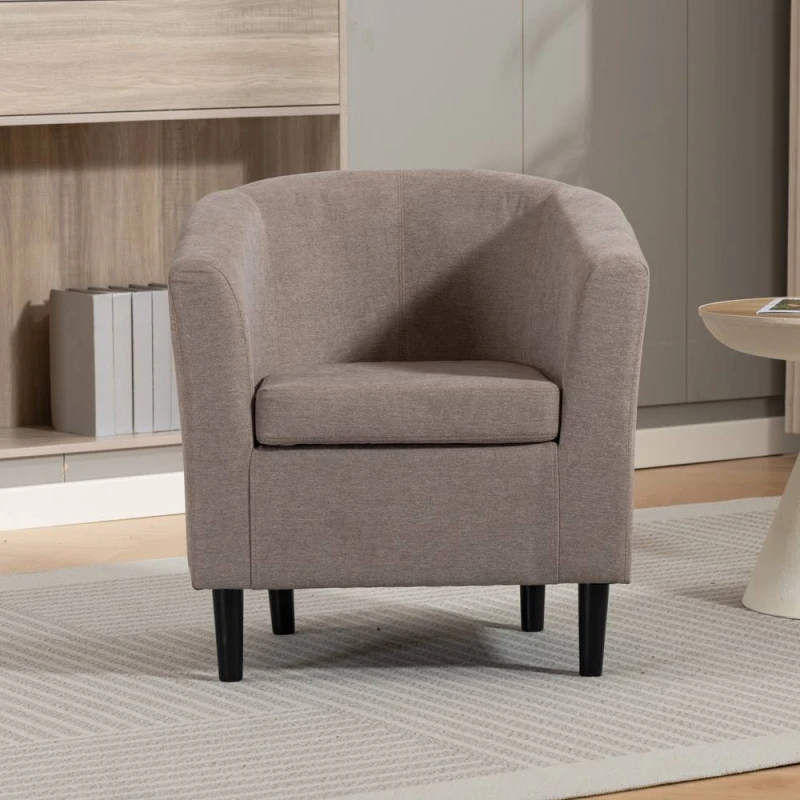 Image of Artemis Home Beulah Fabric Accent Chair in Brown Size: 1 Pack Brown Unisex 1 Pack