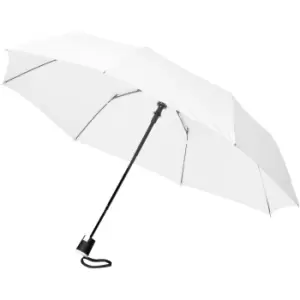 image of Bullet 21" Wali 3-Section Auto Open Umbrella (One Size) (White)