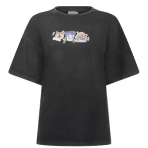 Image of Skinny Dip Skinny Dip Kawaii T-Shirt - Grey