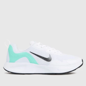 Image of Nike White & Grey Wearallday Trainers