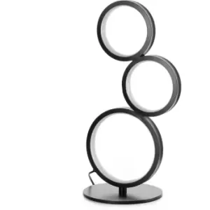 image of Onli Rings Integrated LED Table Lamp Black