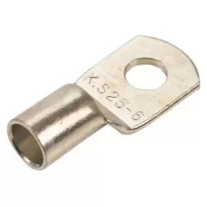 Image of TruConnect Pk 10 25mm M6 Copper Tube Lug