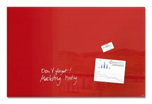 Image of Sigel Magnetic Glass Board artverum 100x65x1.5cm Red